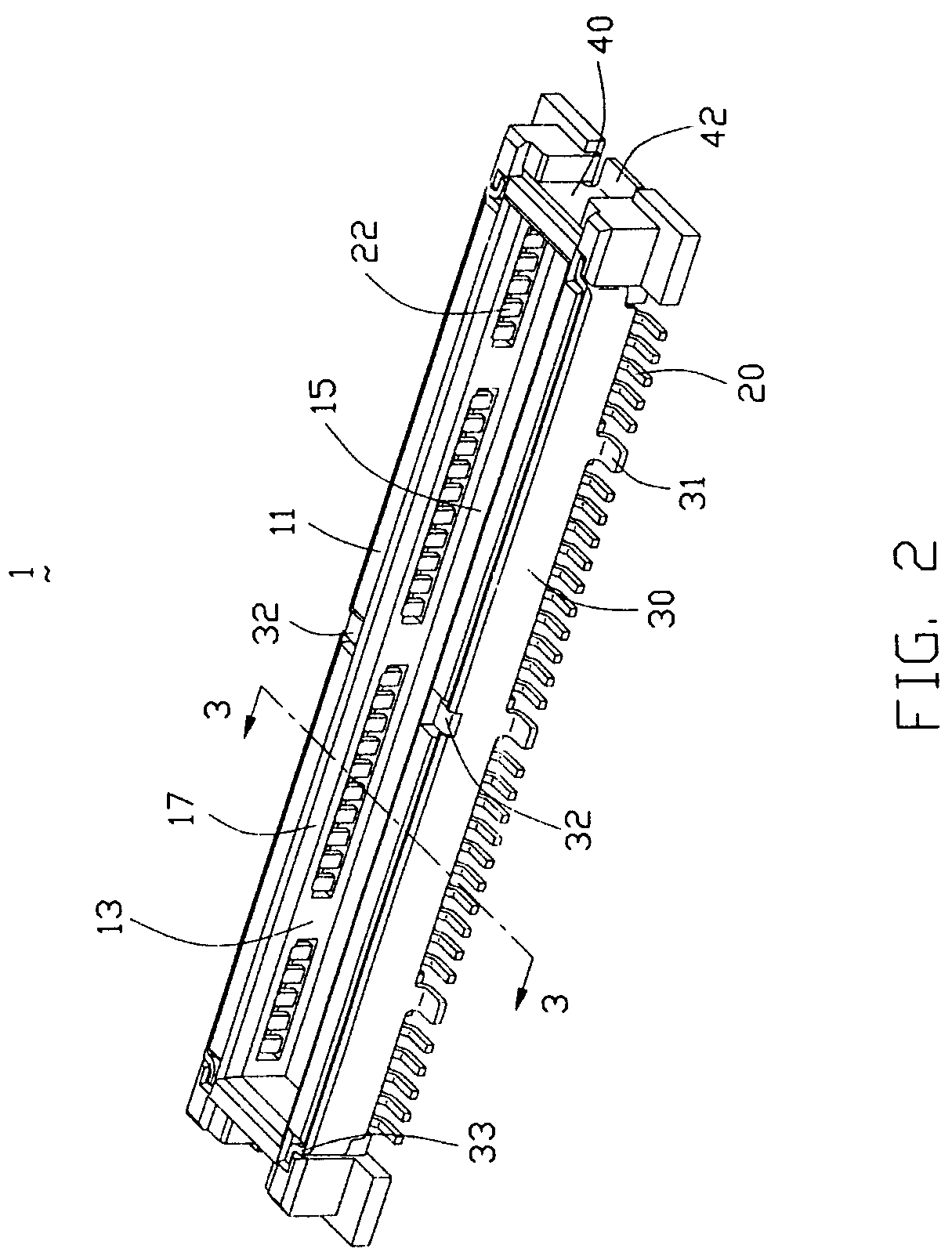 Electrical connector with guidance face