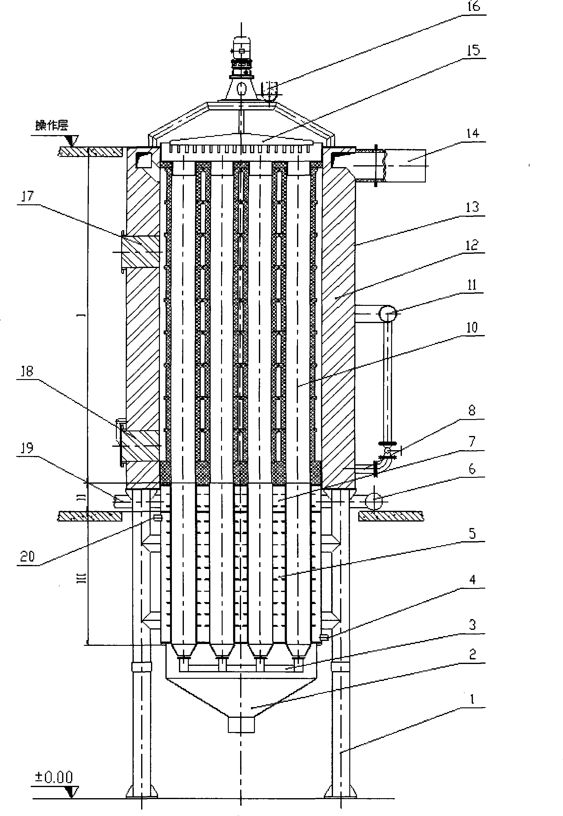Manganese ore reduction calcination method and apparatus