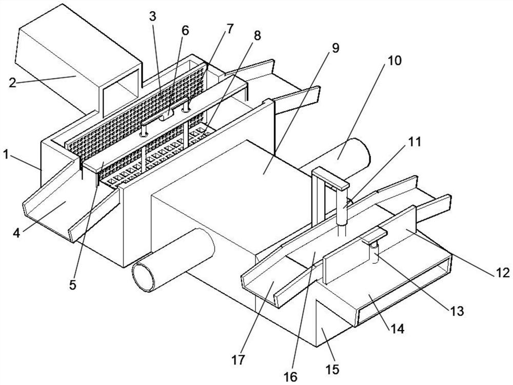 Efficient sludge squeezing dehydrator