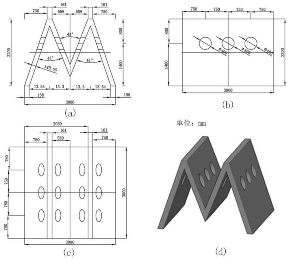 M-shaped artificial fish reef space layout optimization method