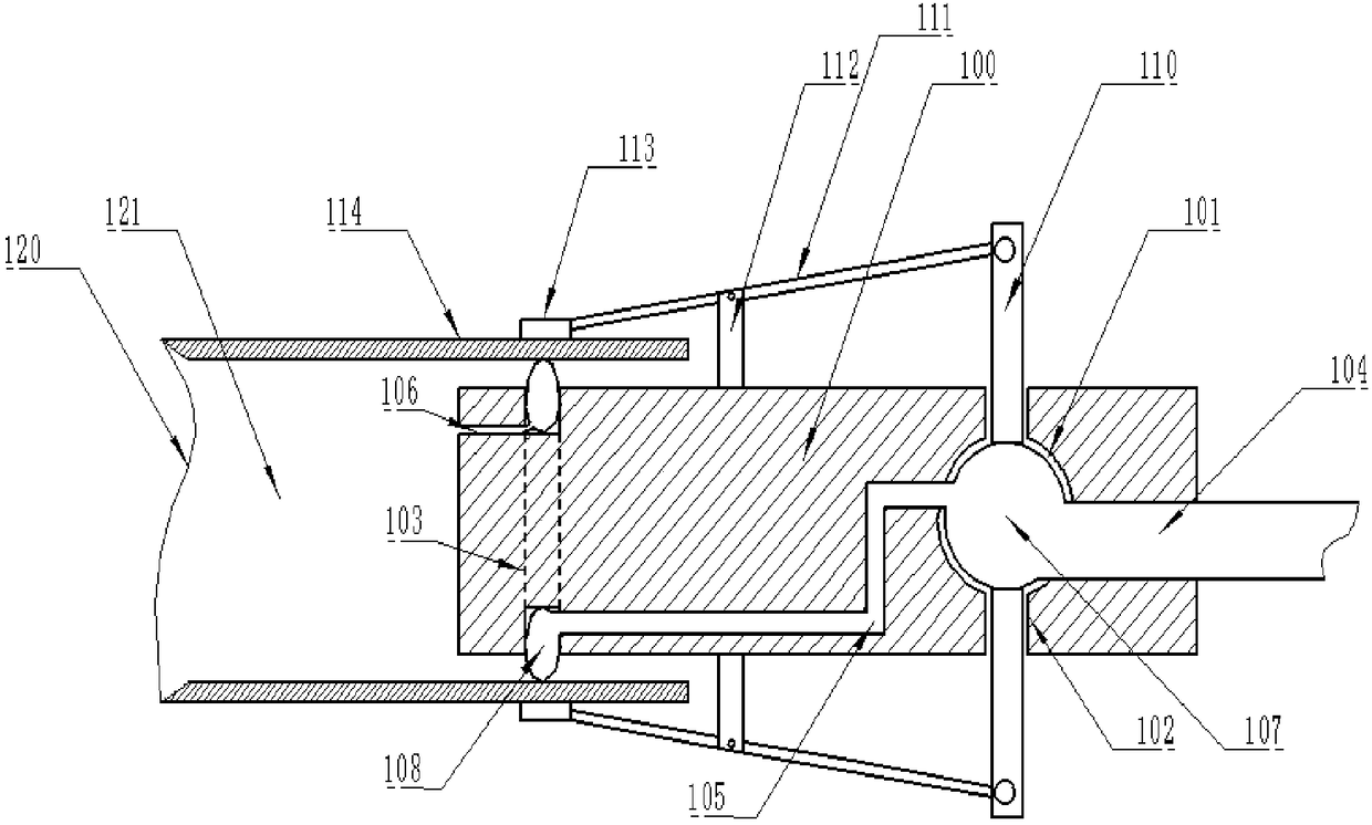 Inflatable self-sealing device for detecting air impermeability of automobile pipeline