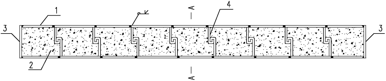 Prefabricated steel plate composite shear wall with plate buckles