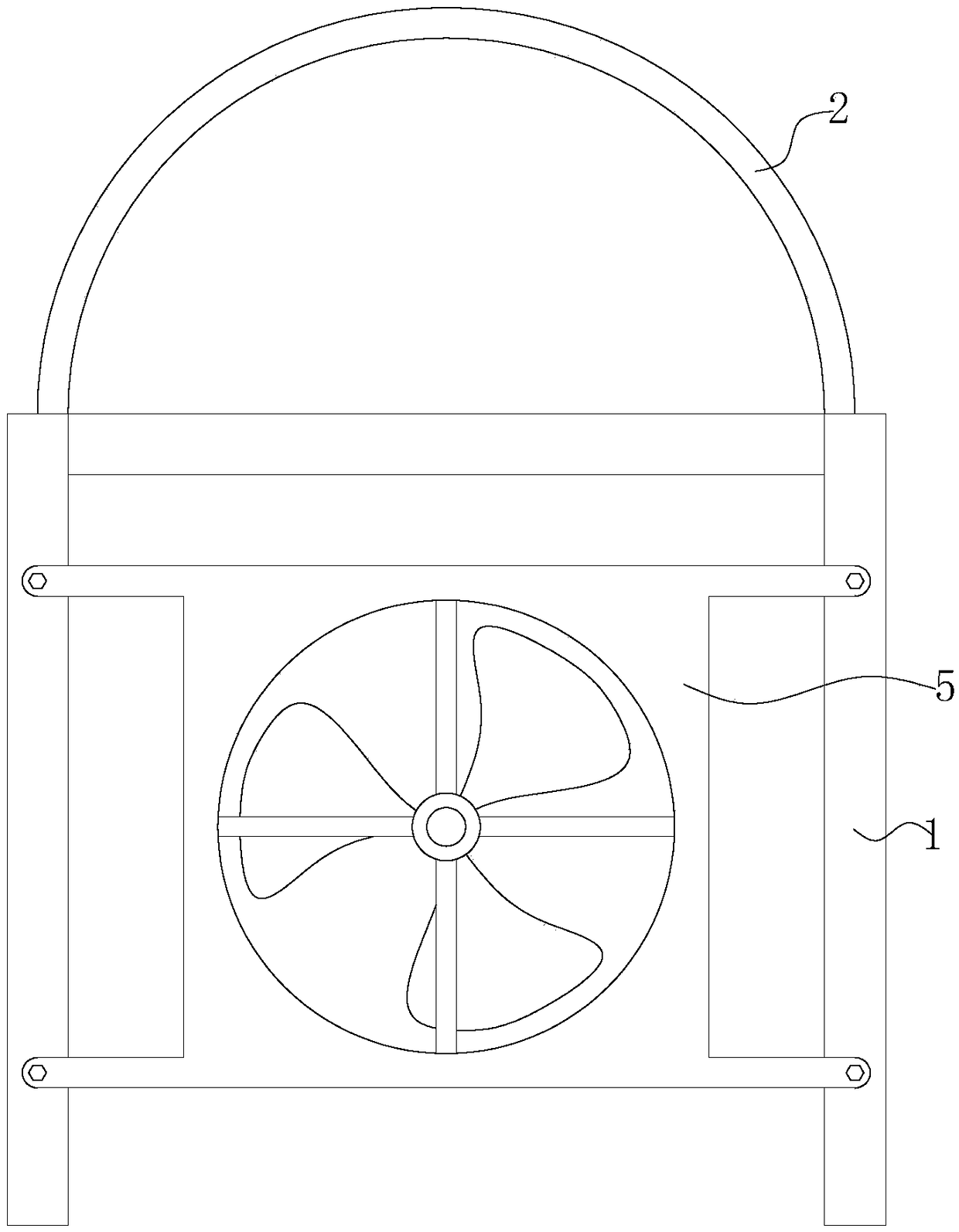 System for cool water curtain in agricultural greenhouse