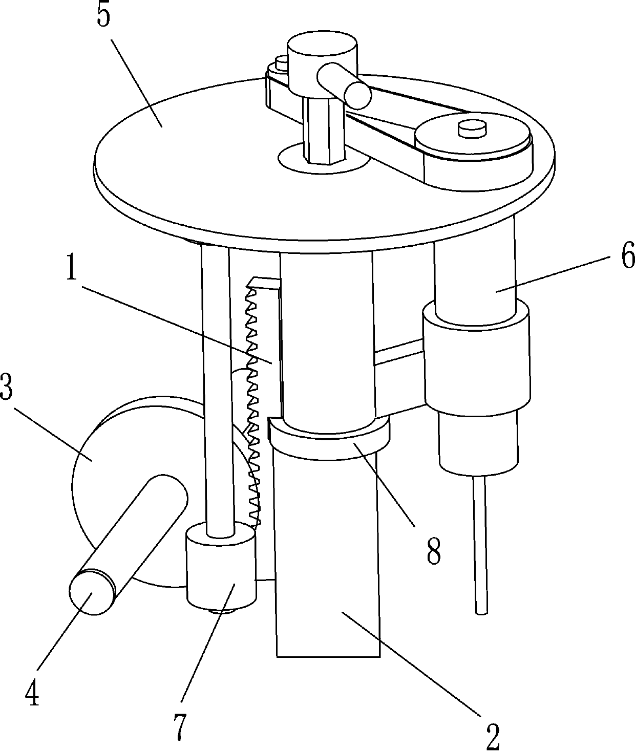 Transition connection device for finance binding machine