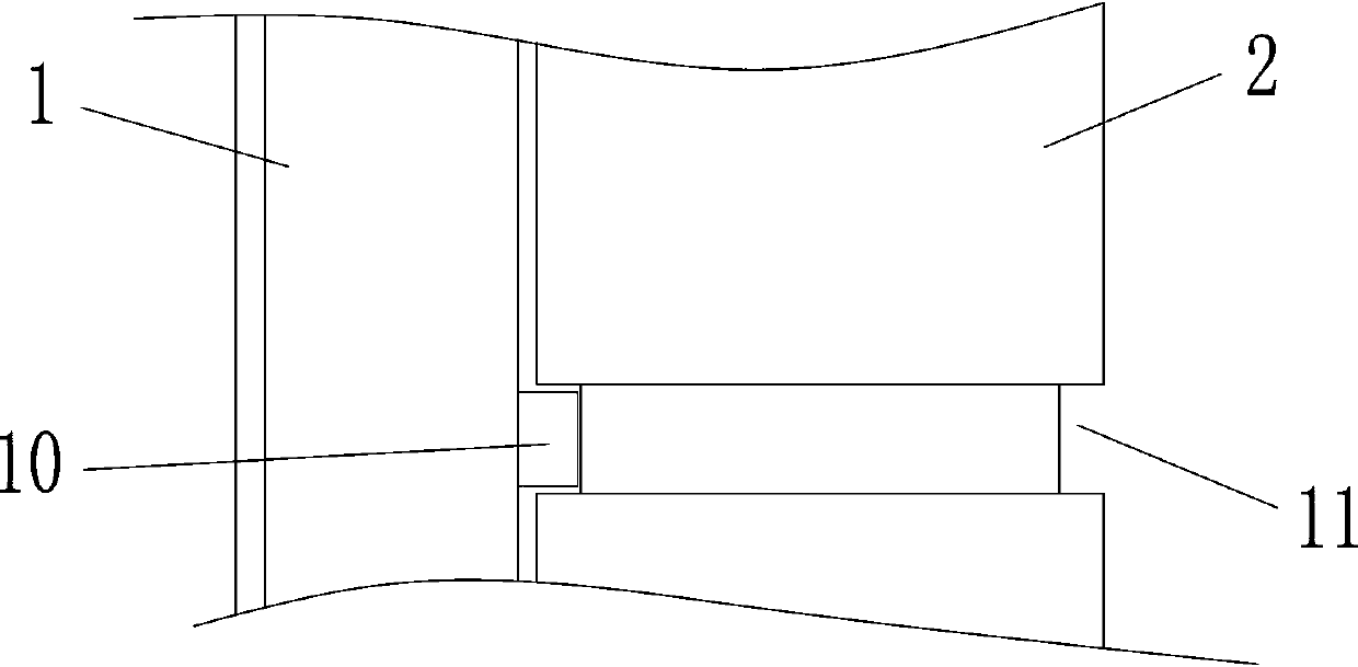 Transition connection device for finance binding machine