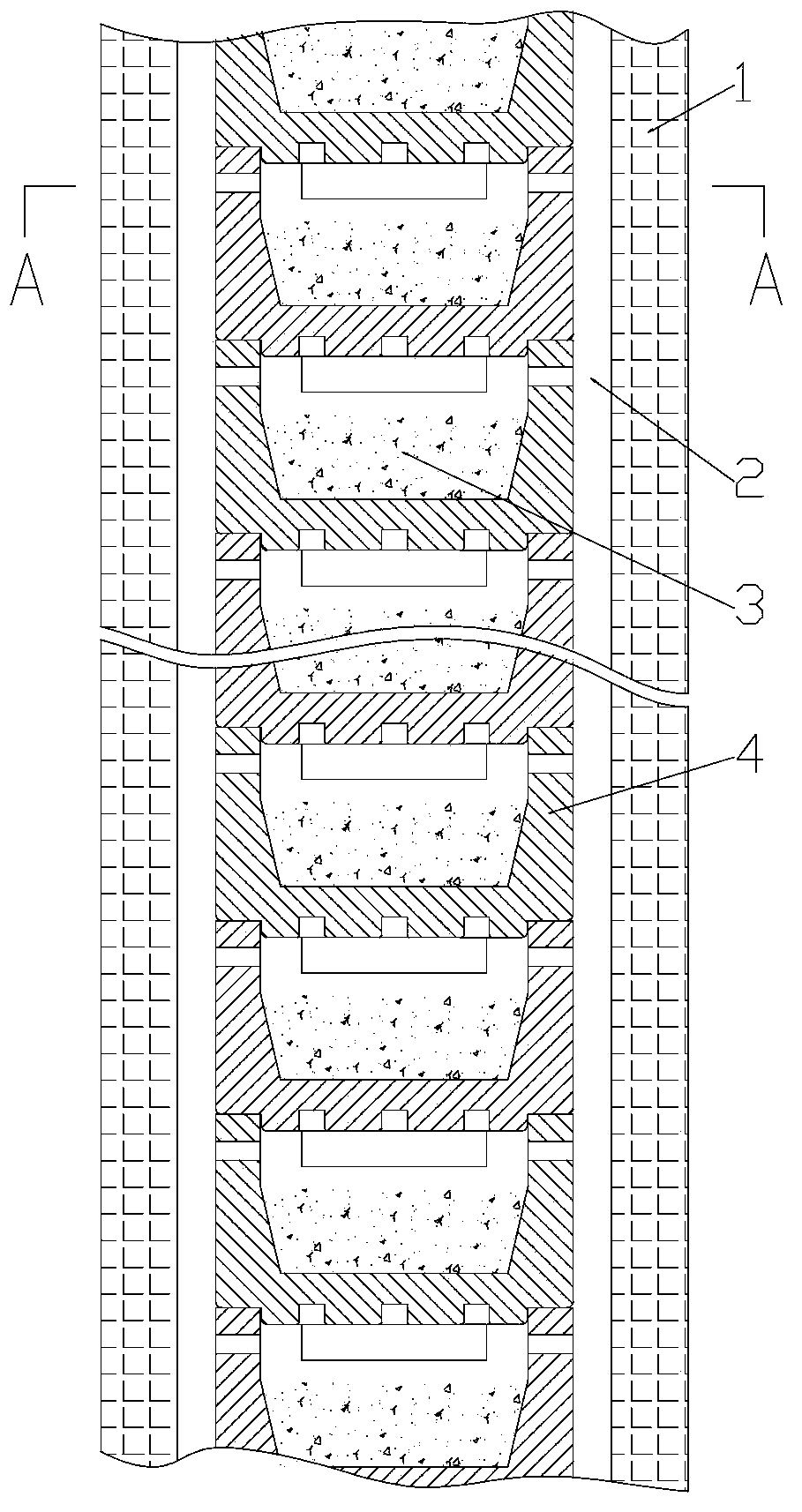 Continuous preparation method of tungsten carbide powder