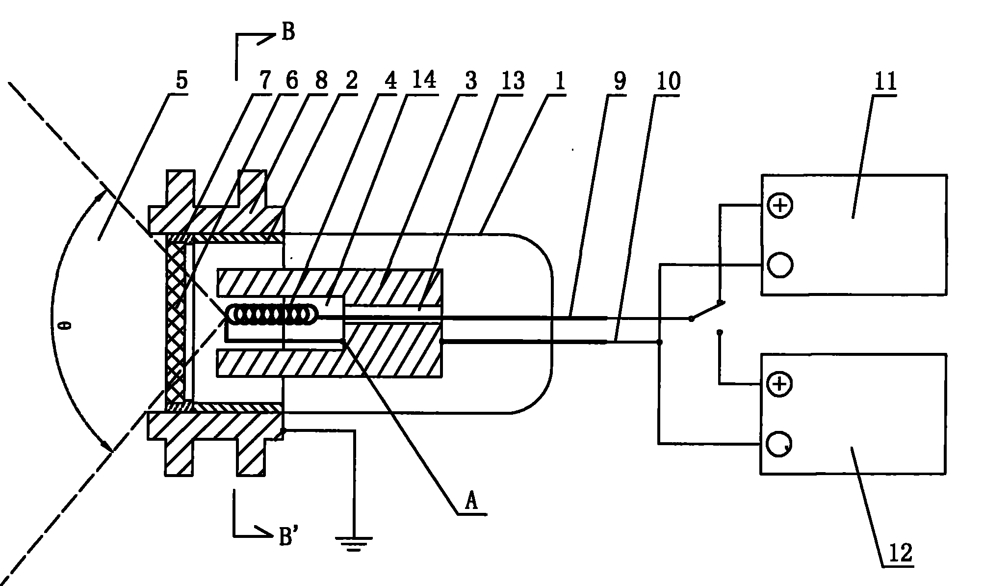 Method and device for electrostatic elimination by optical ion