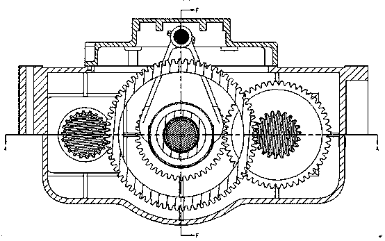 Double-motor transmission for engineering vehicle