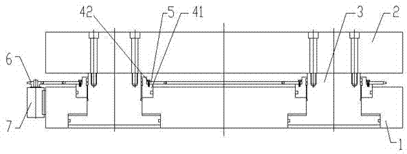 Mold mounting height adjusting device of press