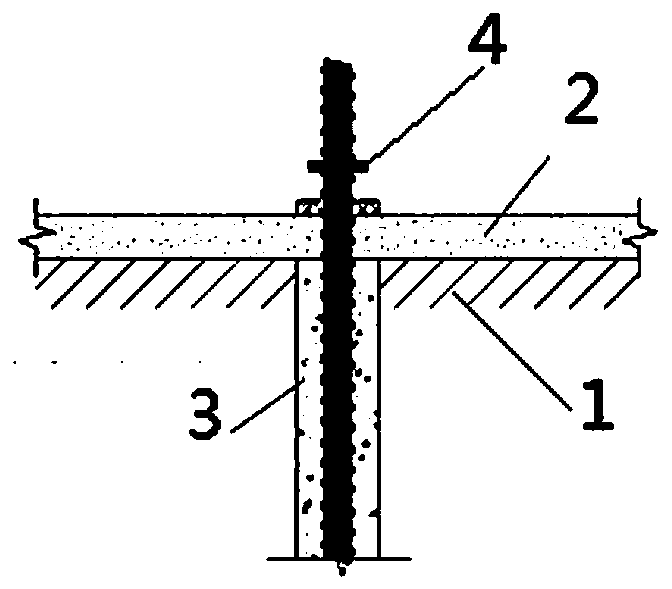 Prefabricated combined assembled anti-floating tensile prestressed anchor rod piece and construction method thereof