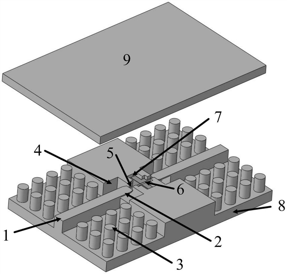 A Broadband Transition Structure from Ridge-Gap Waveguide to Microstrip Line Based on Probe Current Coupling