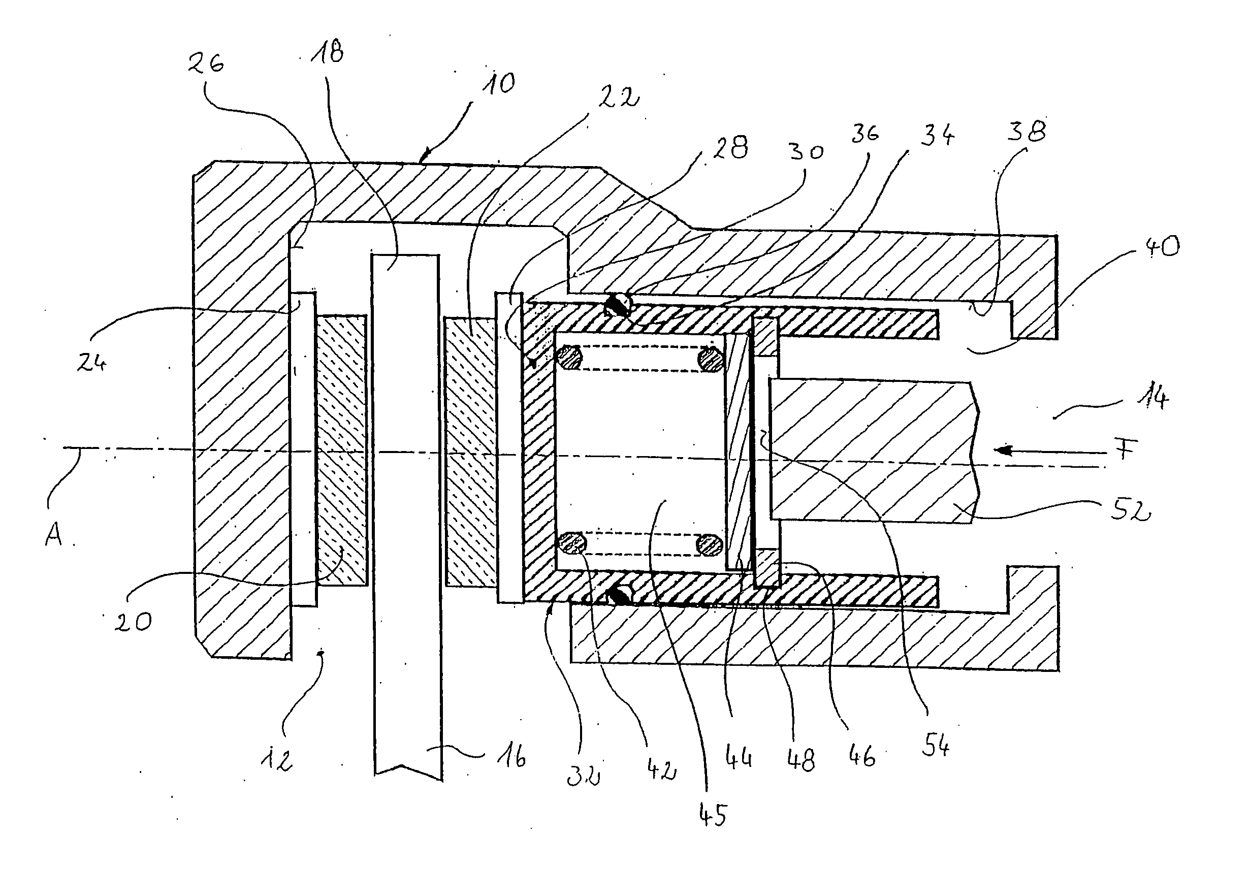Parking brake device and vehicle brake system provided with such a parking brake device