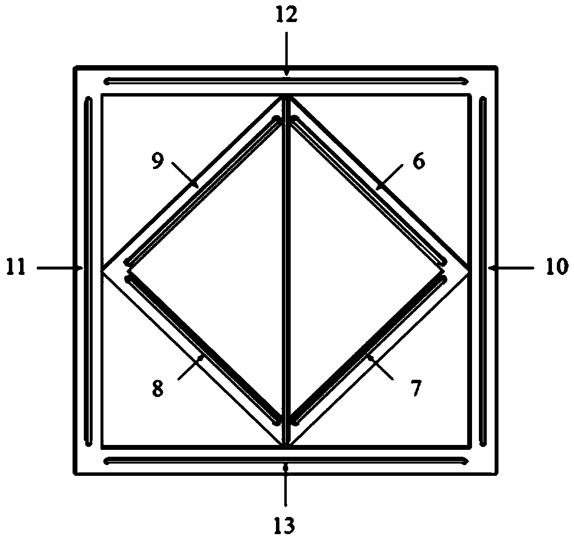 Thermal expansion type fluid triaxial accelerometer and processing method thereof