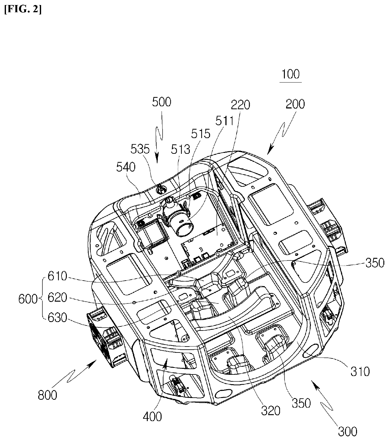 Open type module structure of fuel cell power pack