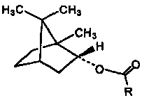 Borneol fatly acid ester derivative and preparation containing said derivative