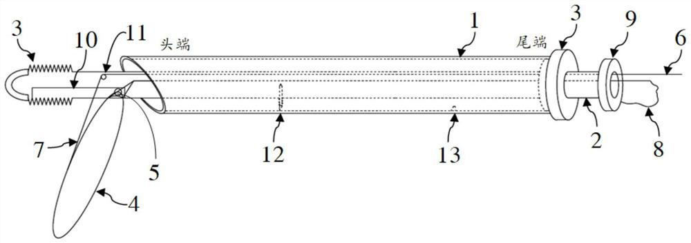 Traction and knotting device of puncture-free cannula minimally invasive laparoscope