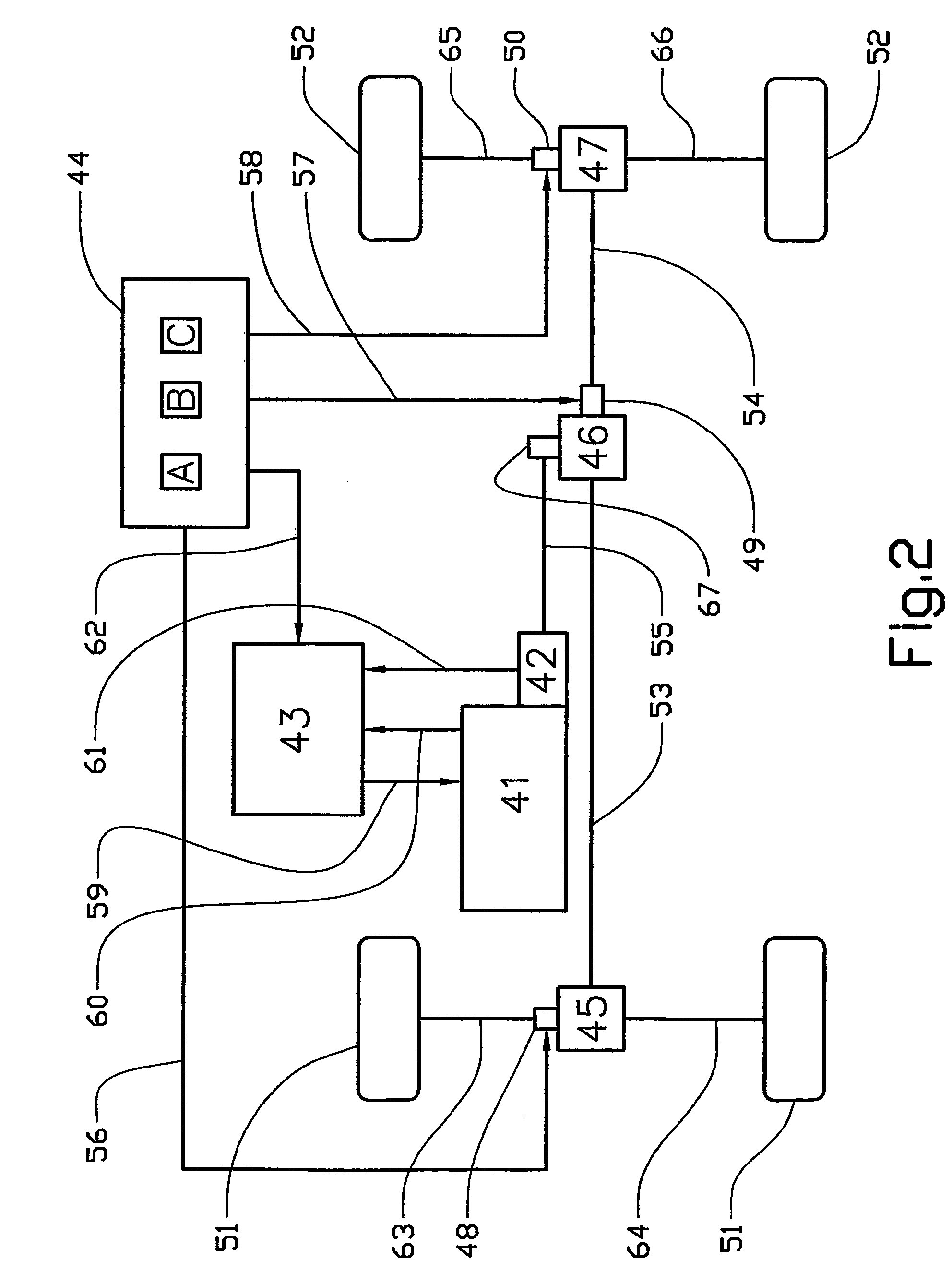 Device for engine-driven goods vehicle