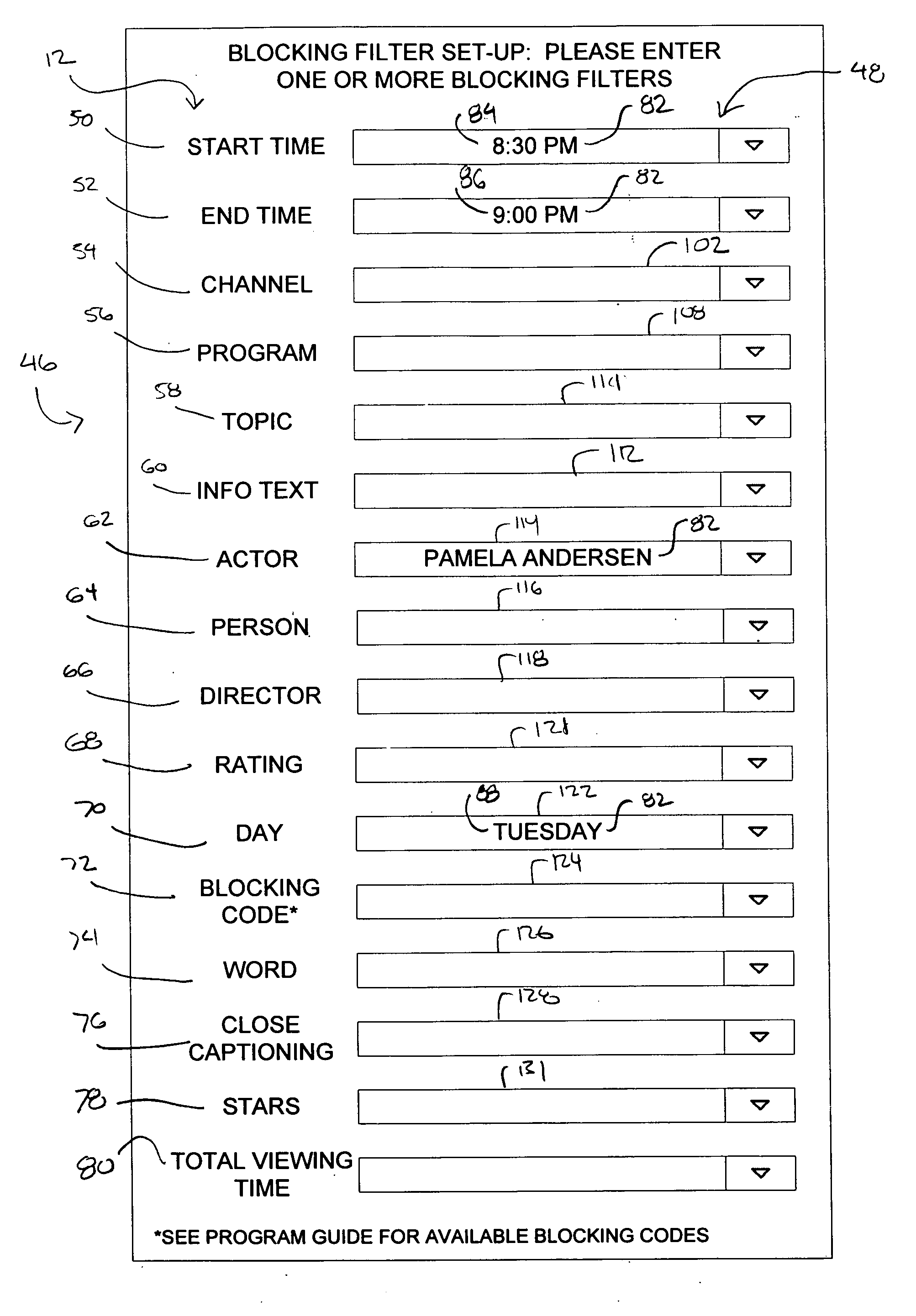 Apparatus and method for blocking audio/visual programming and for muting audio