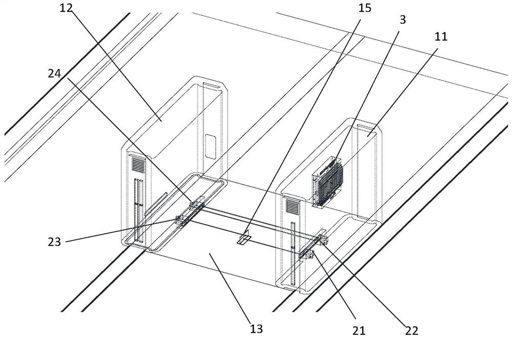 Bicycle tire width non-contact rapid measurement device and method