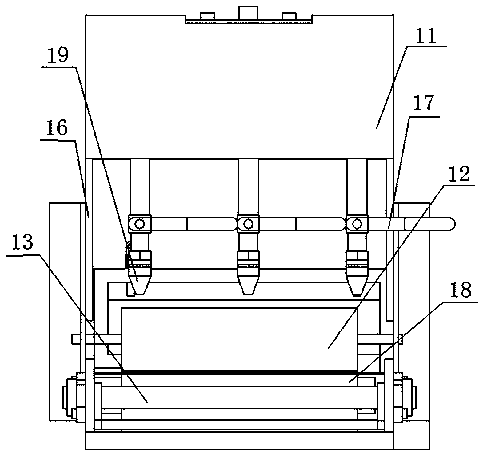 Semi-automatic anti-rust agent coating device for special-shaped metal sheet