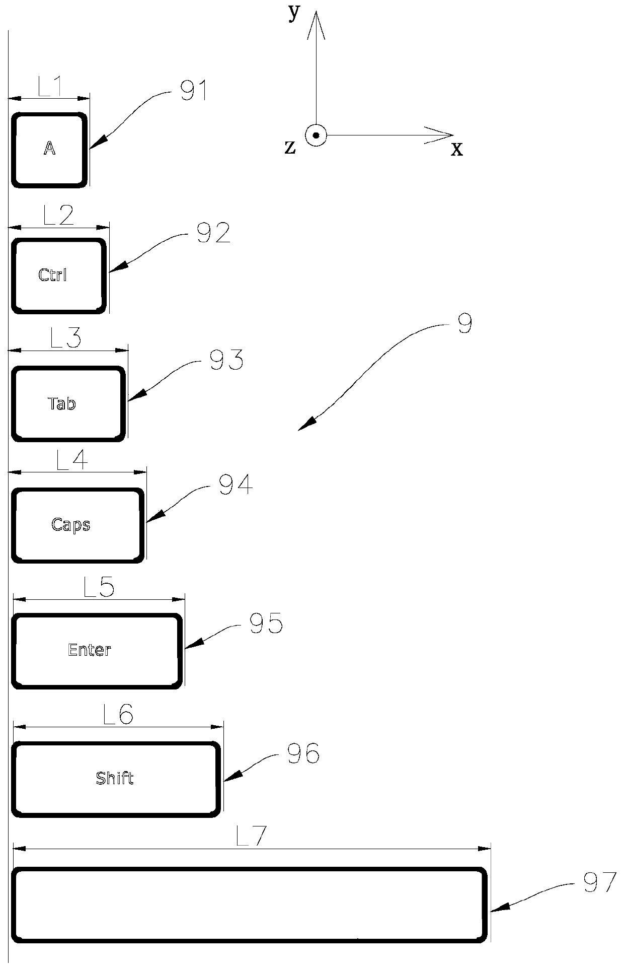 Working method of magnetomotive keyboard,computer device and computer readable storage medium