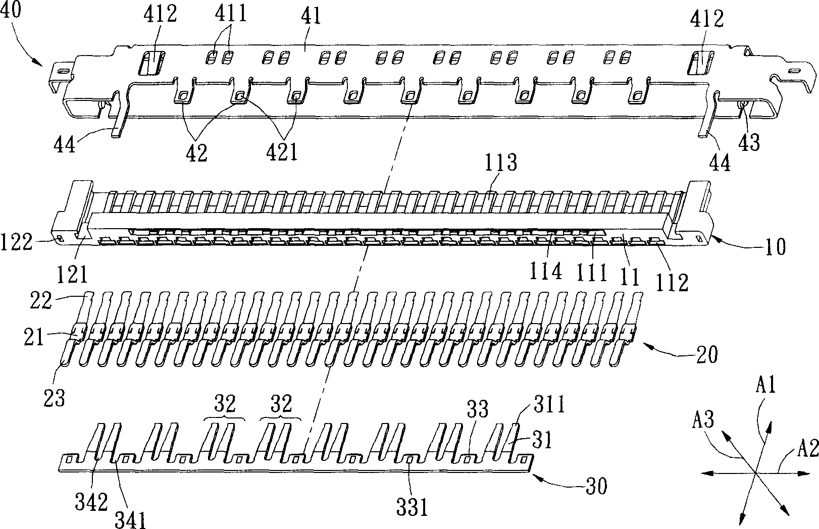 Electric connector with enhanced clipping function