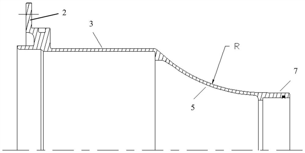 Elastic buffer casing and rigidity coefficient design method thereof