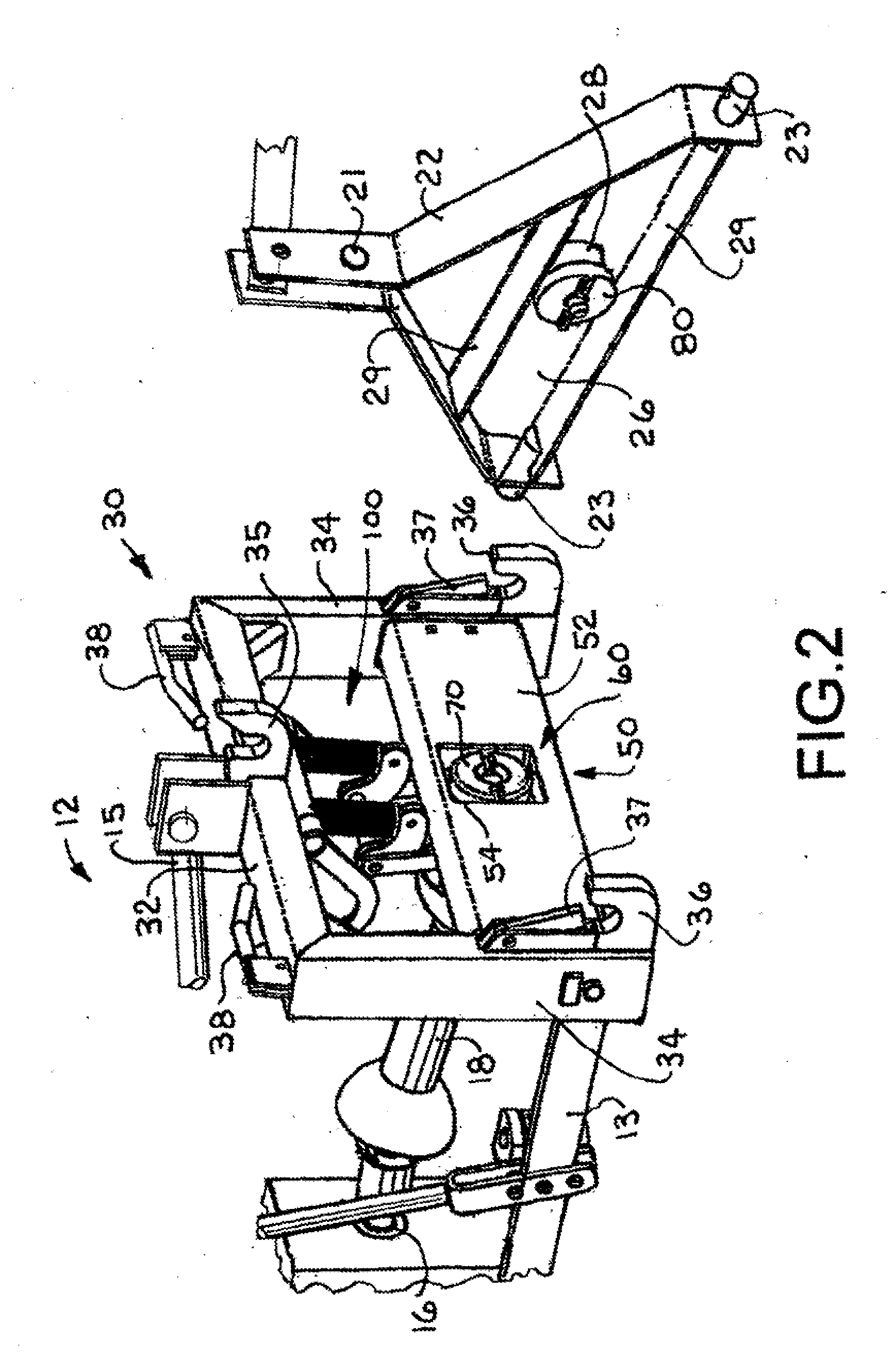 Lever connect pto module for three-point hitch quick coupler