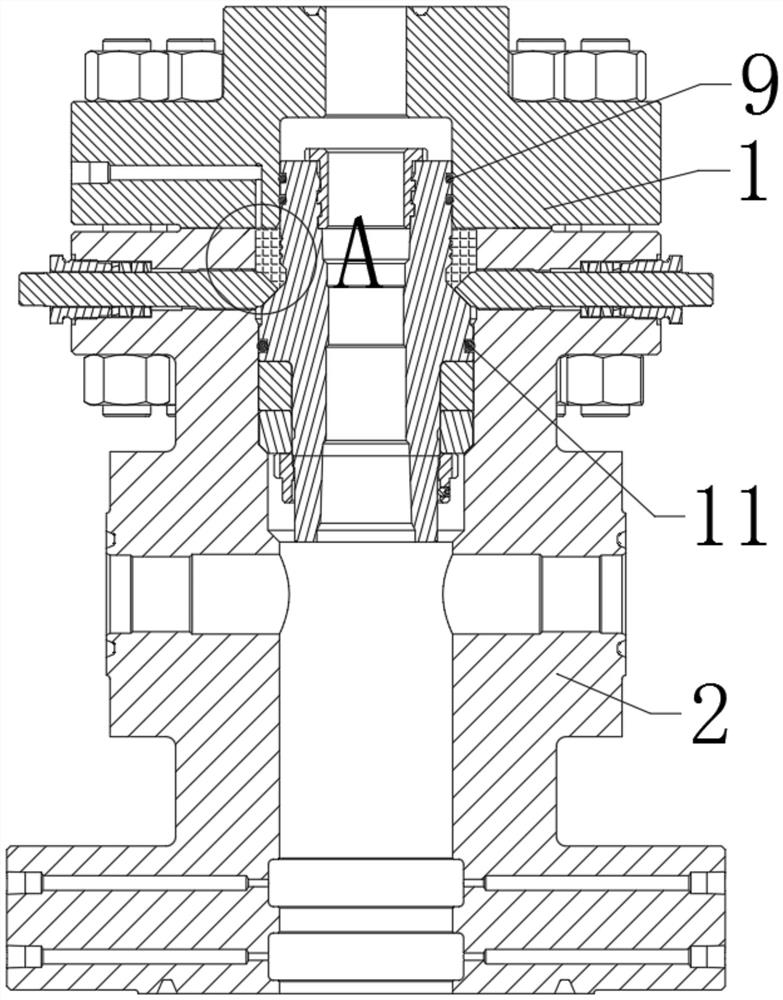 Hanger with multiple sealing sections and manufacturing equipment thereof