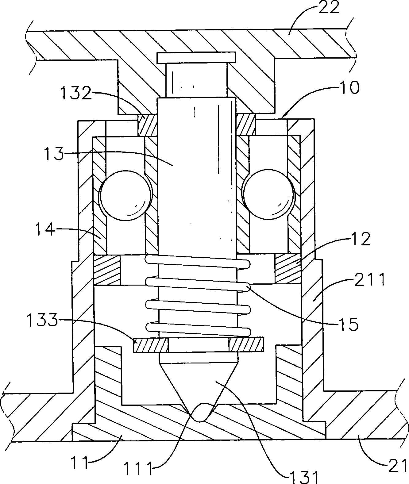 Improved fan bearing set structure