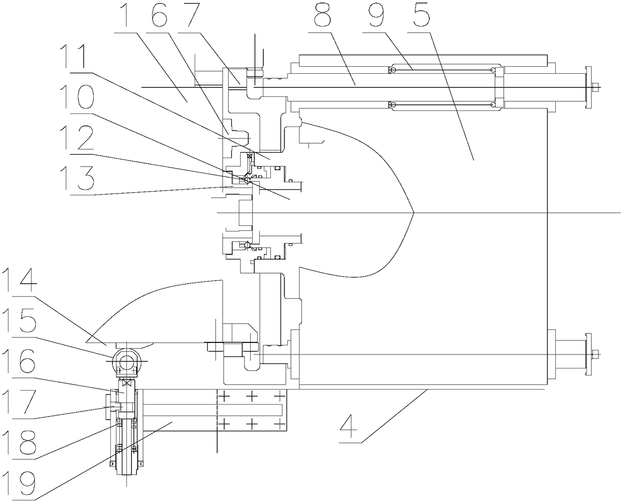 Horizontal transverse moving type automatic box switching device