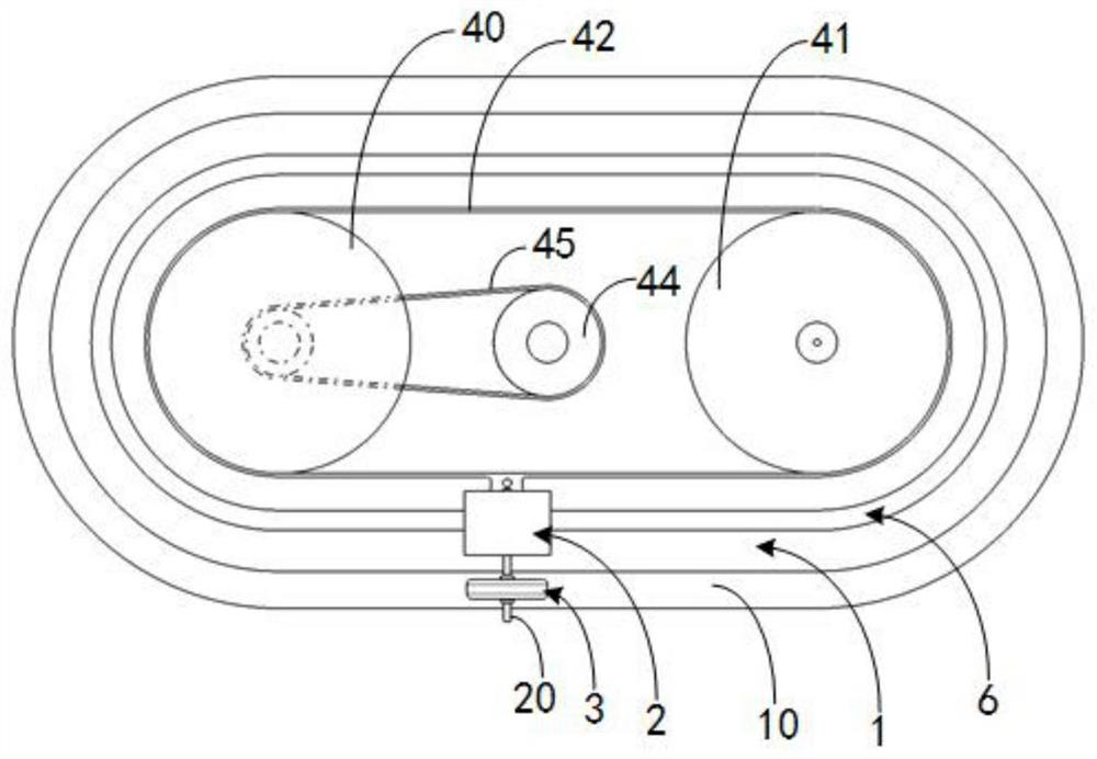 Testing device for tire dynamic impressions