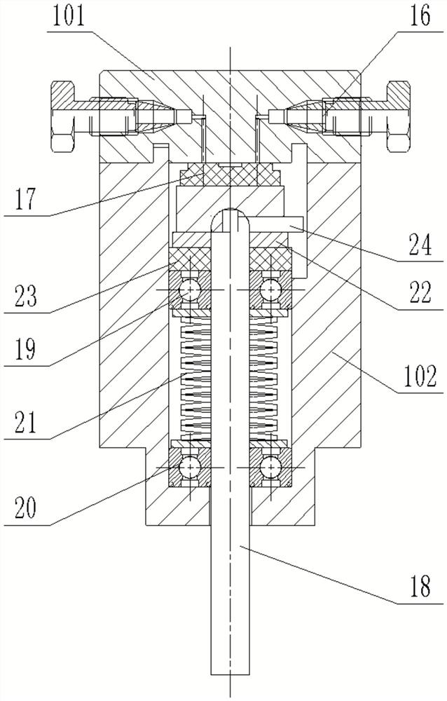 Program control valve electrically driven by zero dead volume and sample injection gas path system