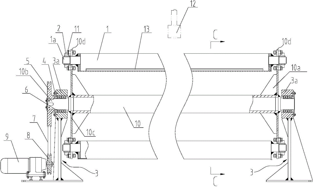 Rotating type raw material bar storing device