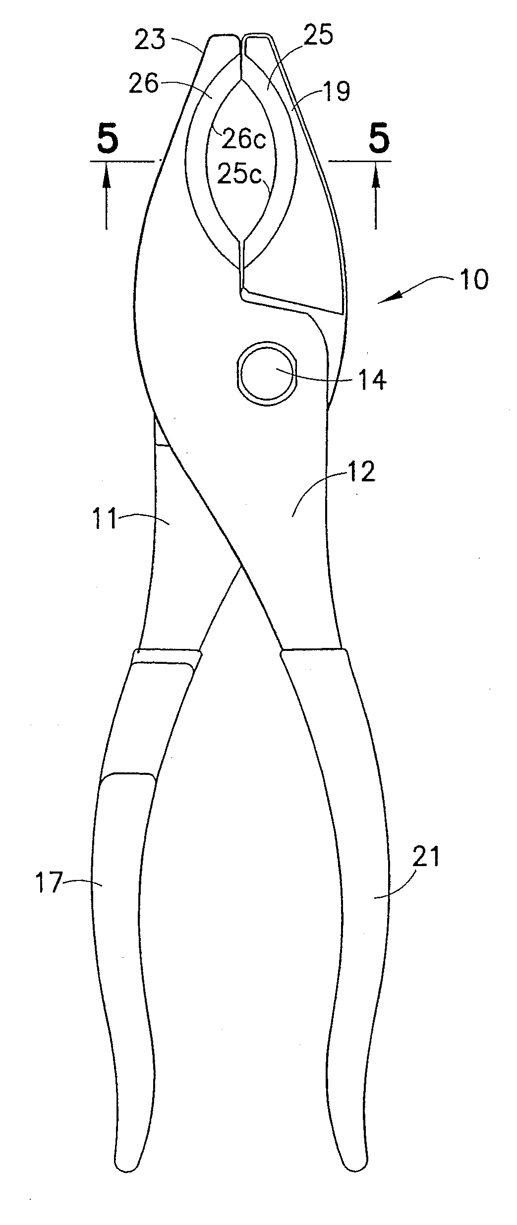 Cable-stripping pliers