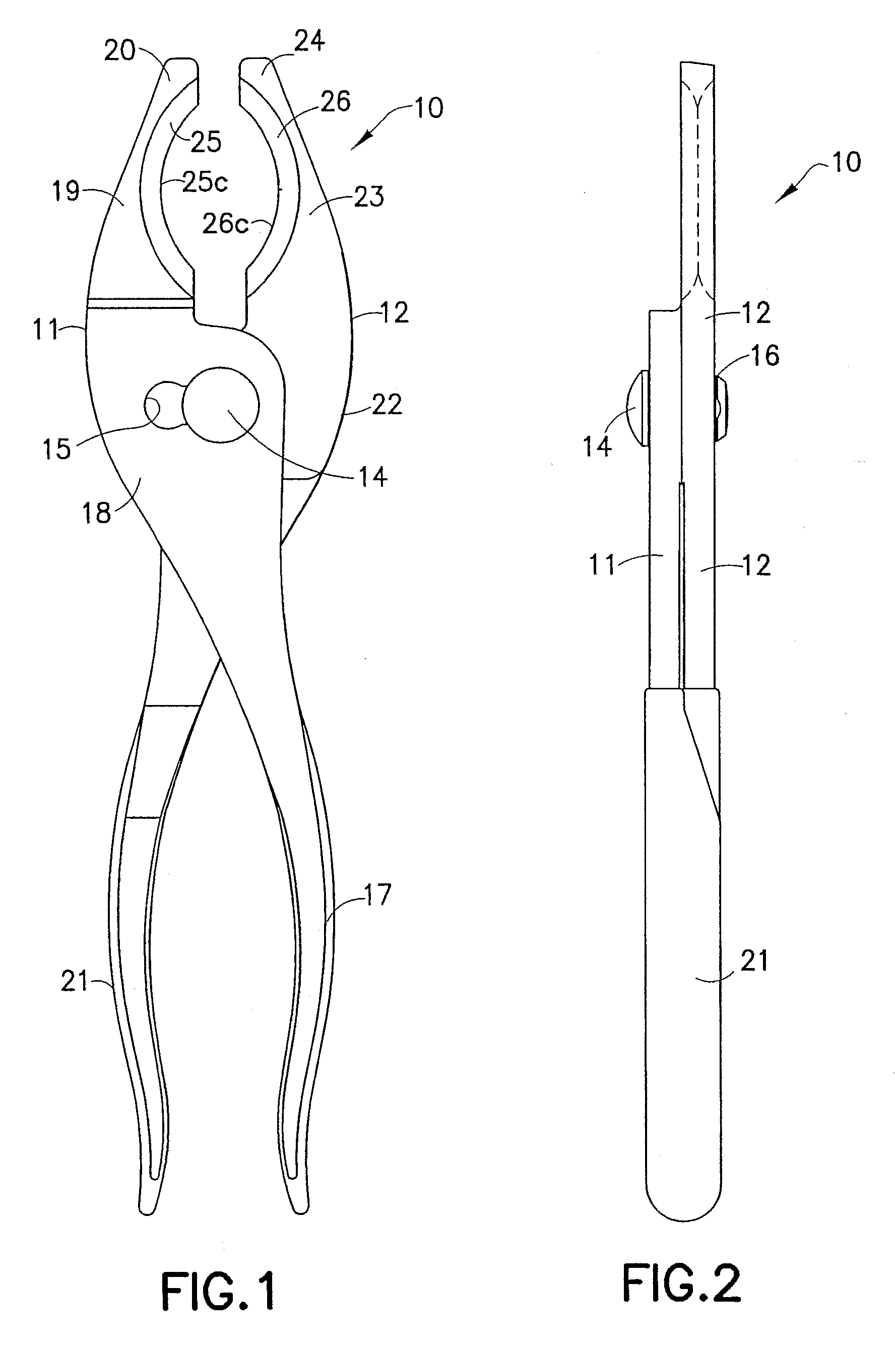 Cable-stripping pliers