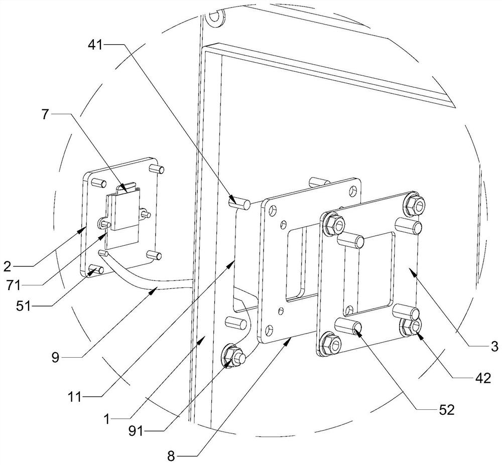 Memory card external connection structure applied to inverter