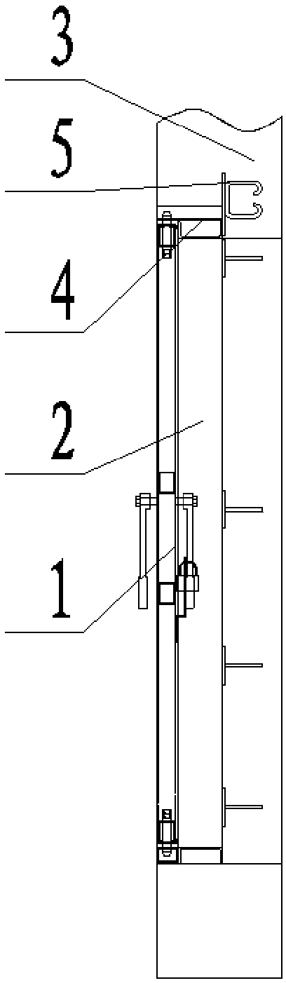 Installation method and structure of tunnel protective door with door first and wall behind