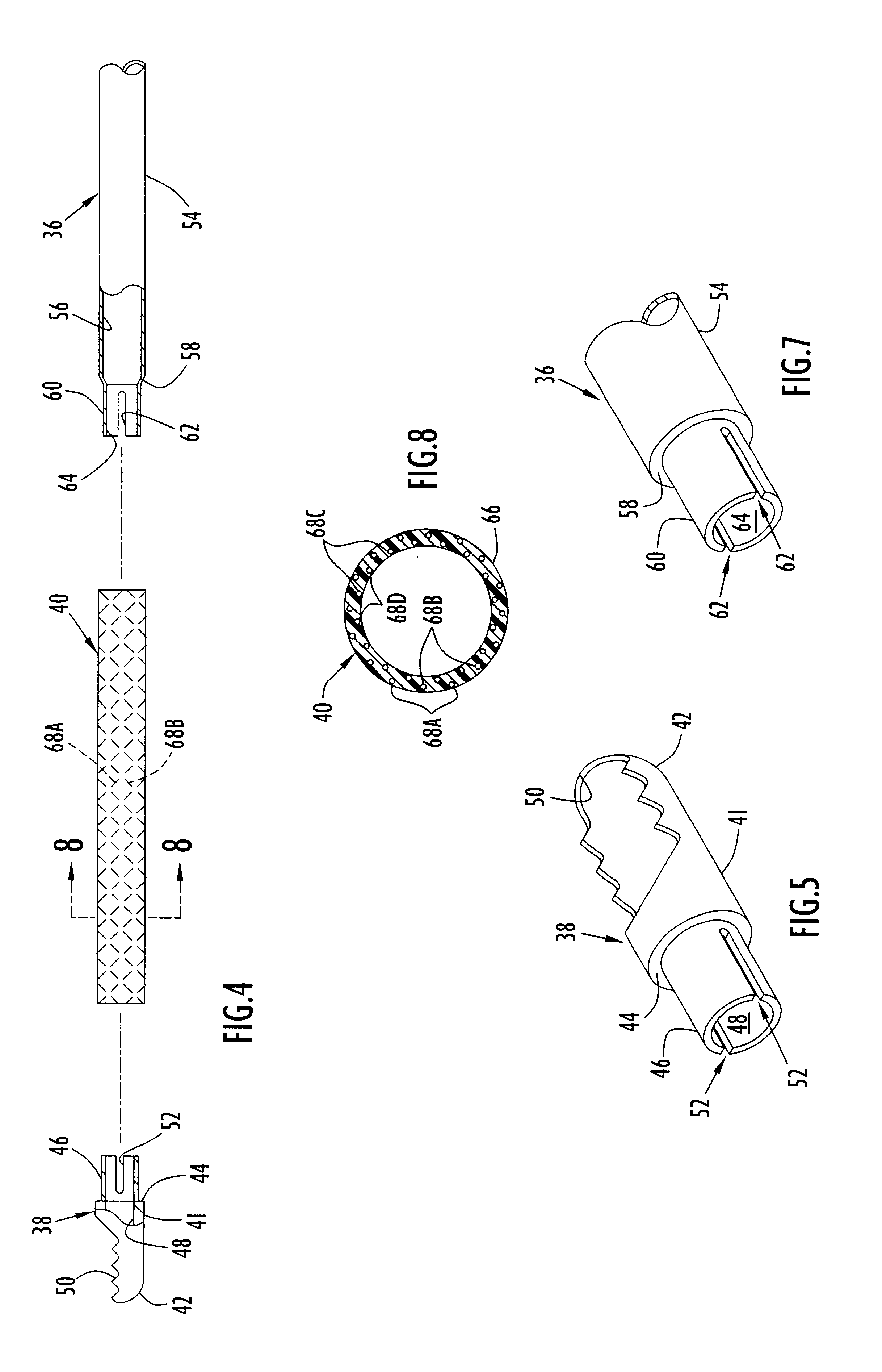 Angled rotary tissue cutting instrument and method of fabricating the same