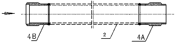 Particle catalyst conveying pipeline connector