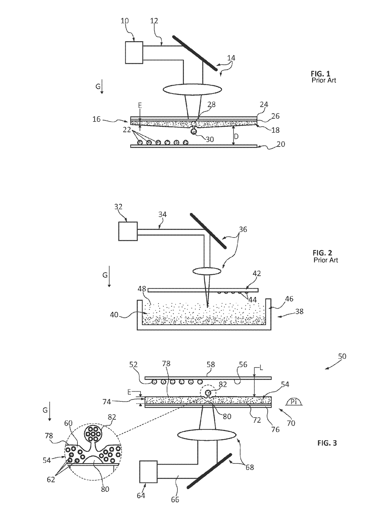 Method for laser printing biological components, and device for implementing said method