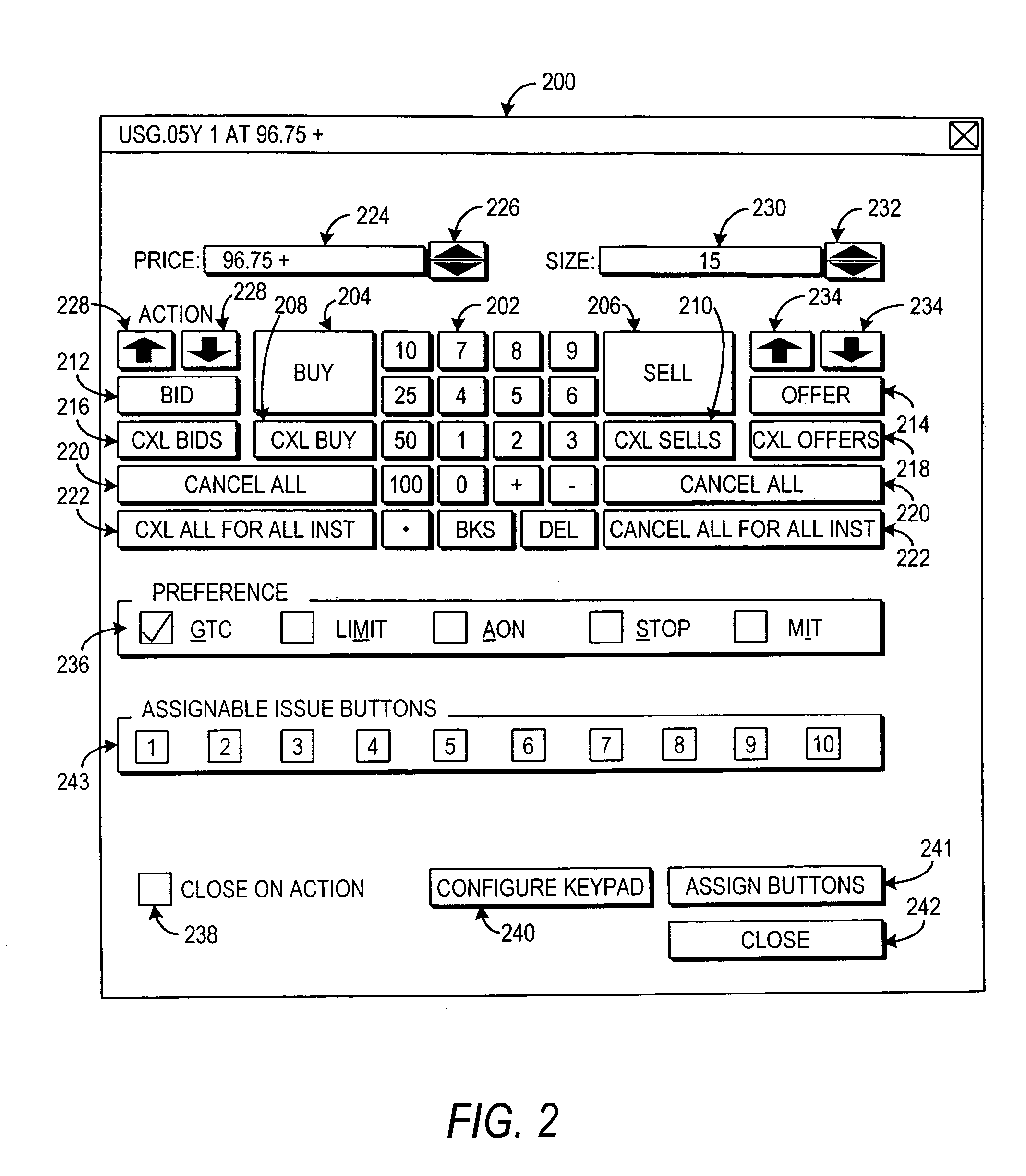 Systems and methods for providing a trading interface with advanced features