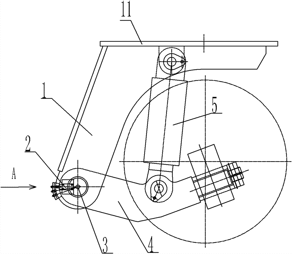 Height detection device for hydraulic suspension vehicle