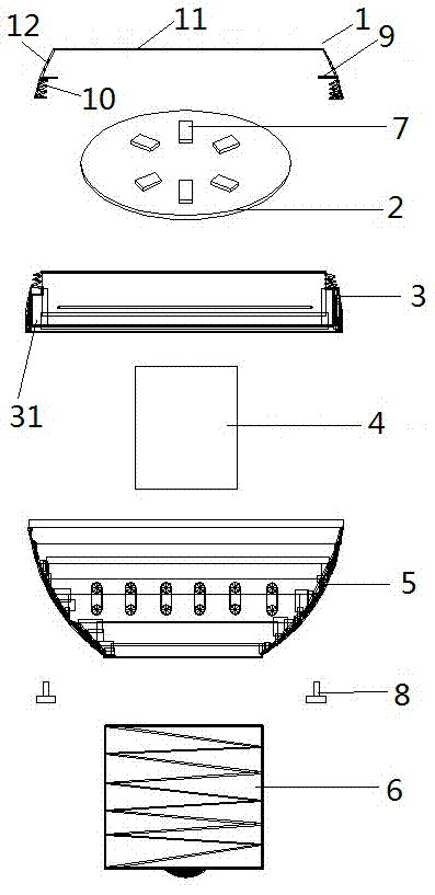 Flat bulb lamp