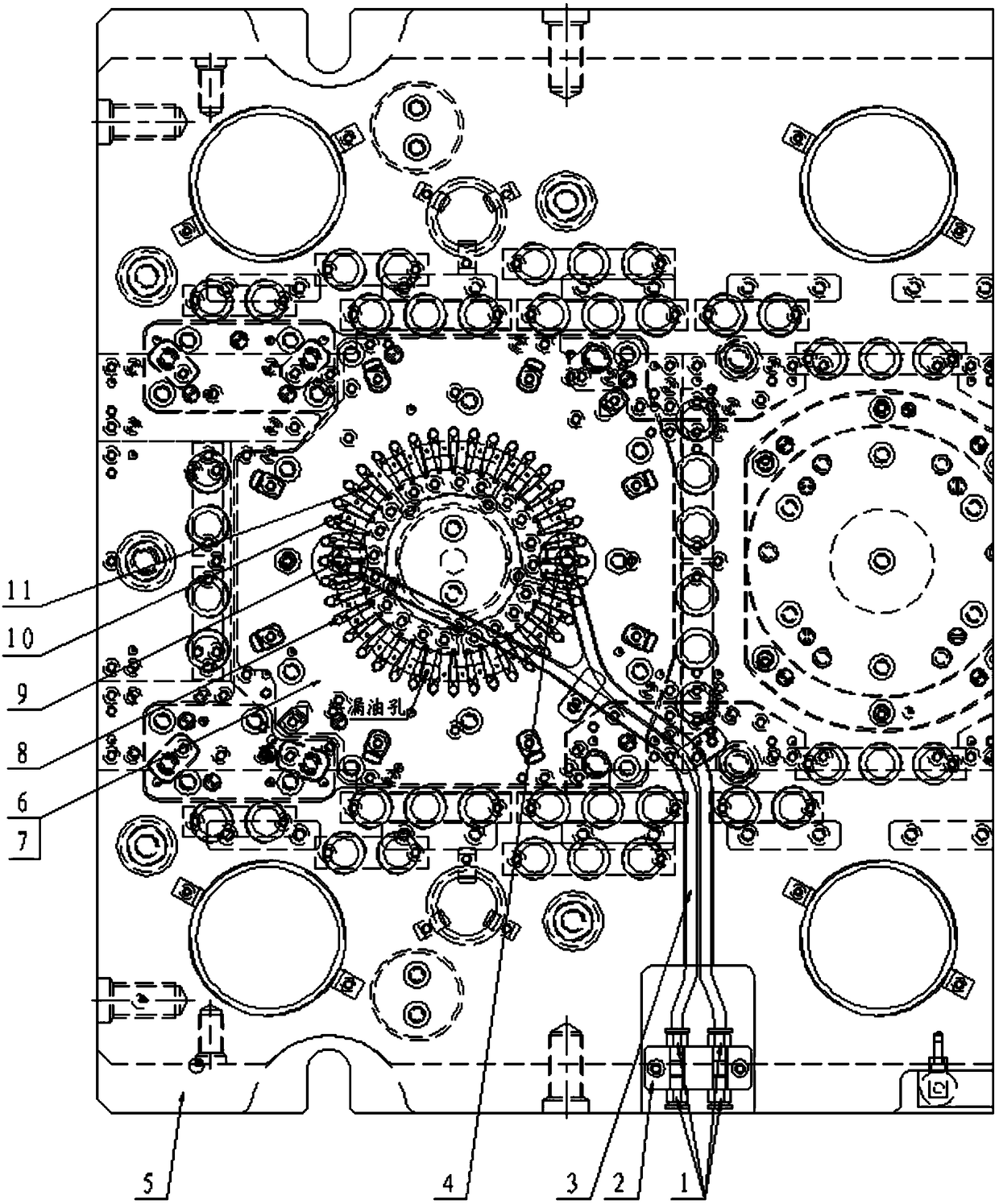 Self-lubricating multi-station progressive die