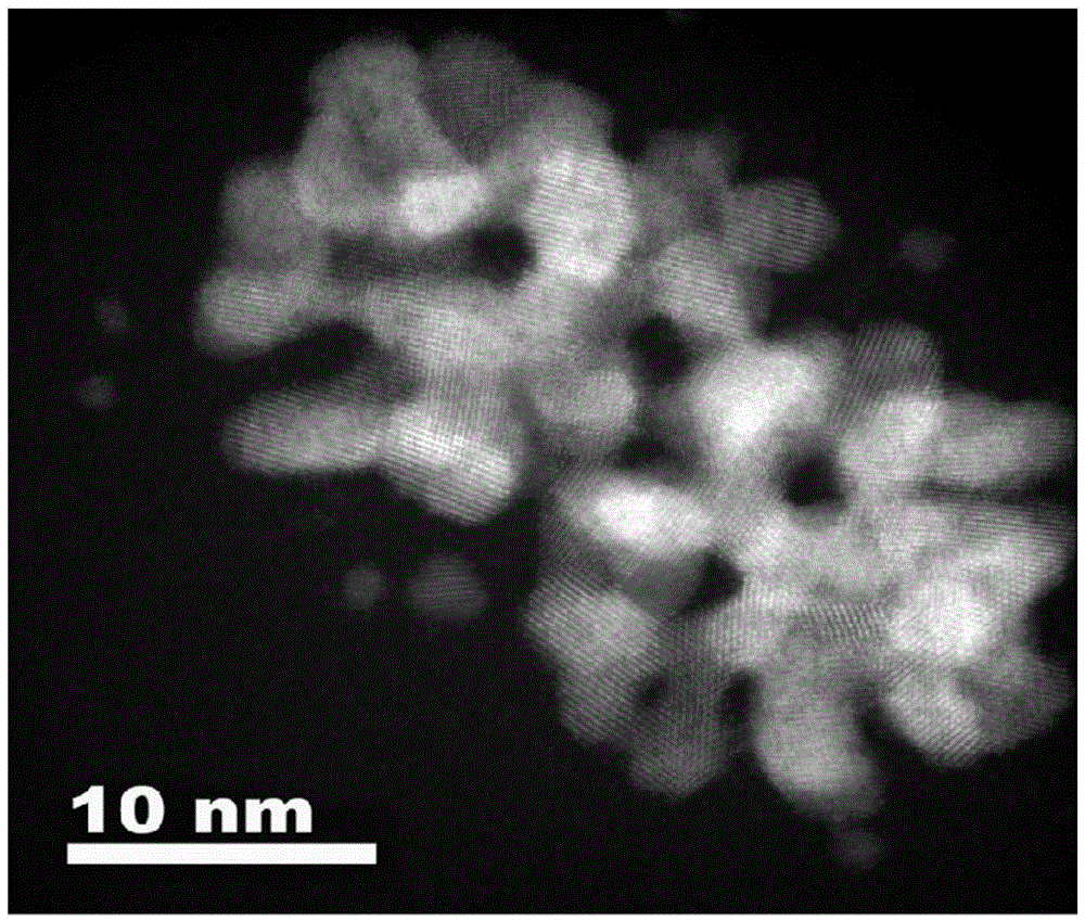 Coralline platinum-copper alloy nano-particle and preparing method thereof