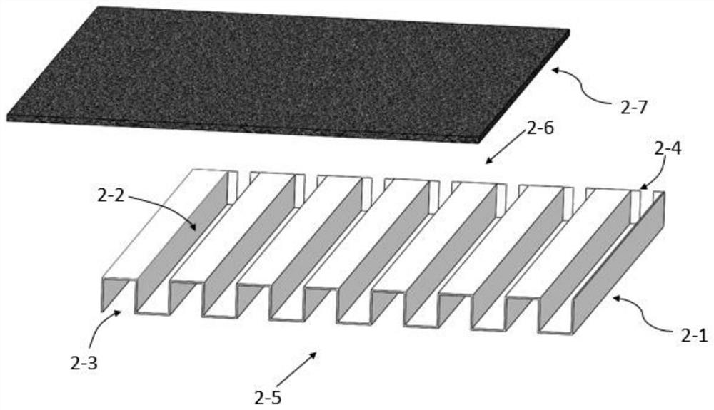 Cathode flow field plate structure of air-cooled fuel cell and air-cooled fuel cell