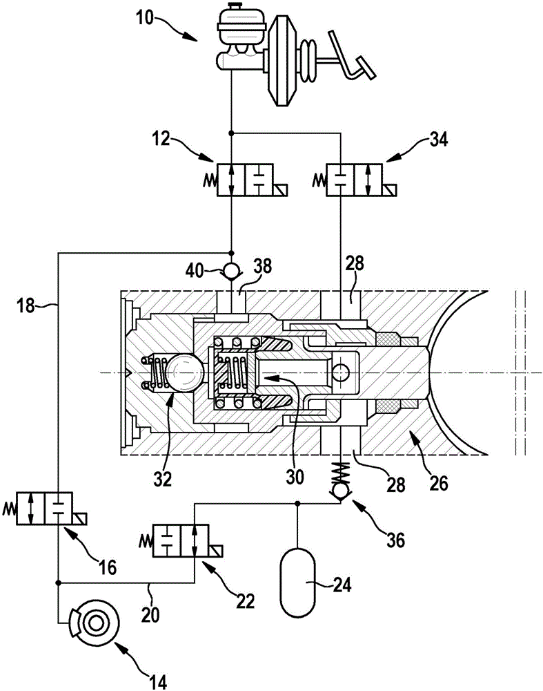 Slip-controllable vehicle brake system