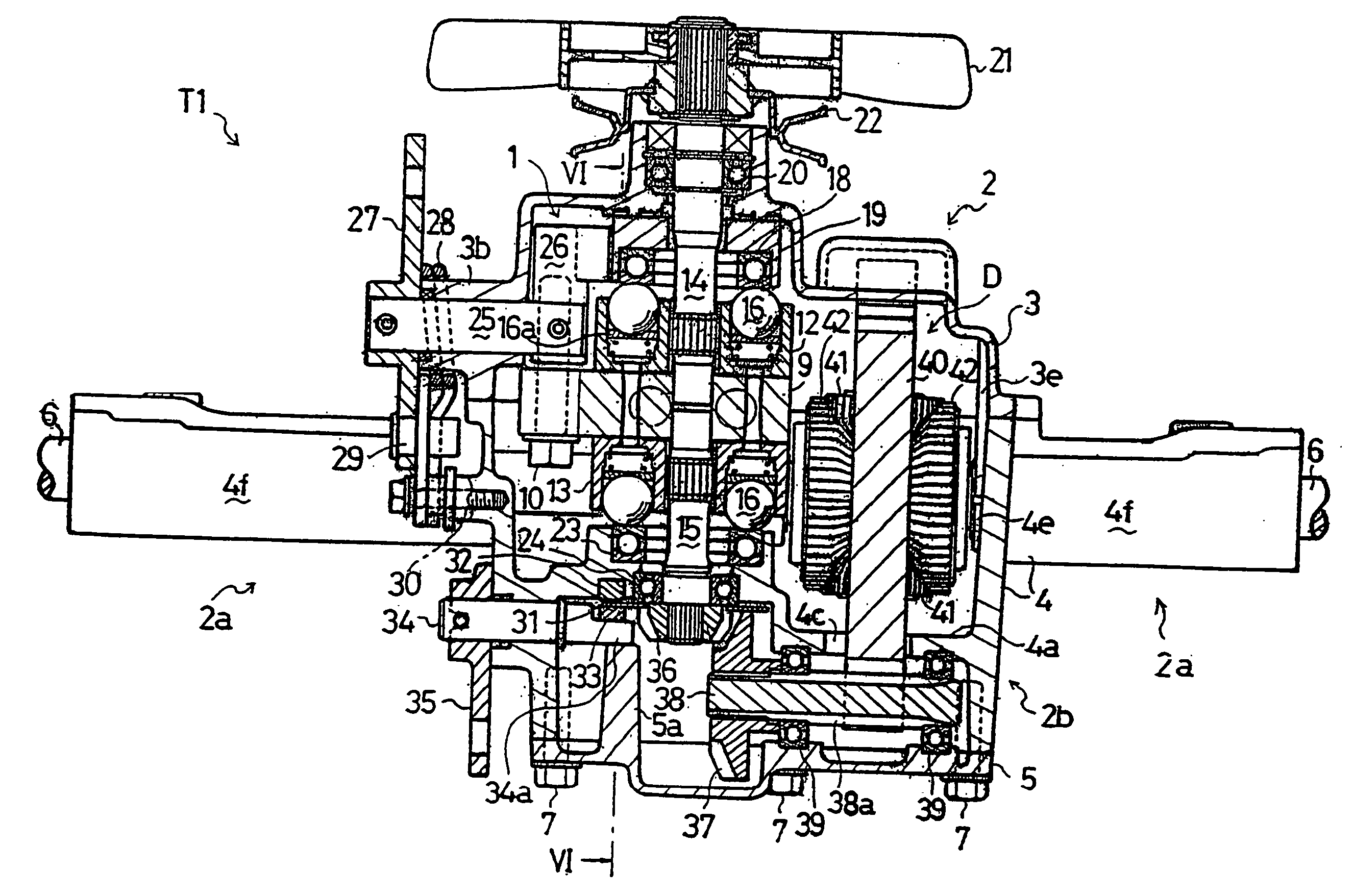 Hydrostatic transaxle apparatus