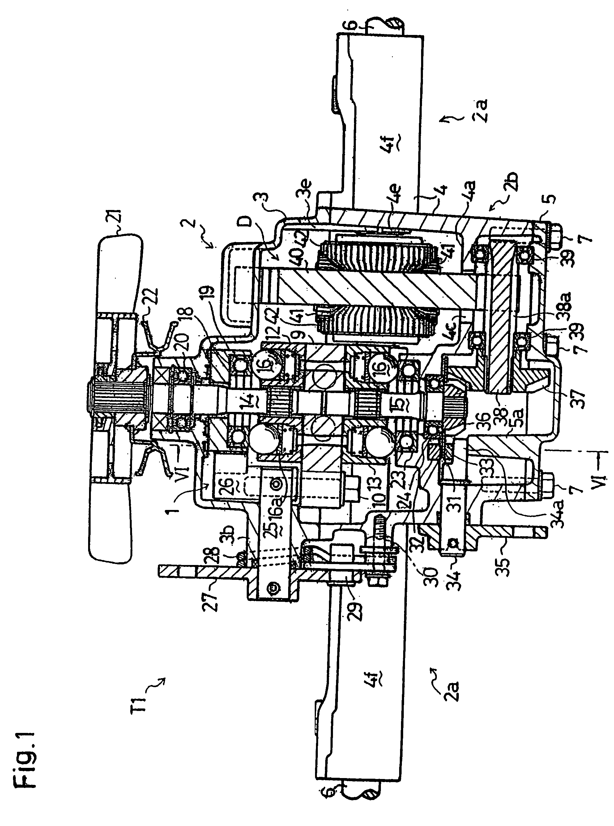 Hydrostatic transaxle apparatus